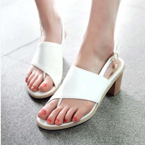 Flip Flop Chunky High Heels Sandal