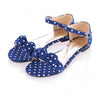 Polka Dot Bow TranspierceBrief Hasp Sandal