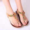 Bohemia Beaded Sweet Flat Flip Flop